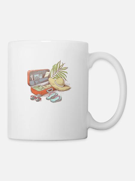 Sommerurlaub - Tasse - Weiß