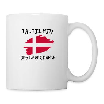 Parle-moi - J'apprends le danois - Mug blanc - blanc - Droite