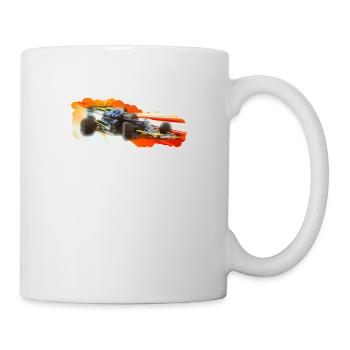 Rennwagen - Tasse - Weiß - Rechts