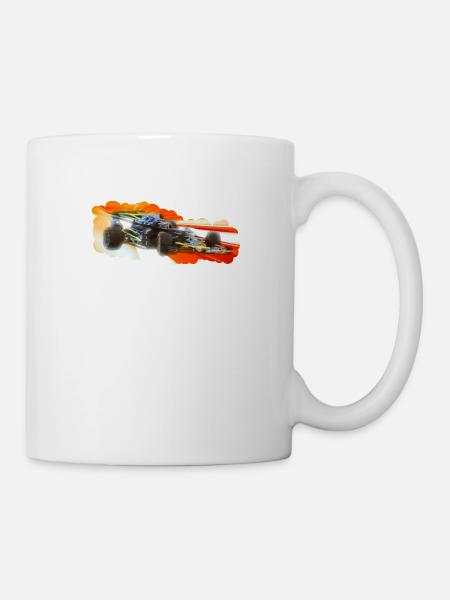 Voiture de course - Mug blanc - blanc