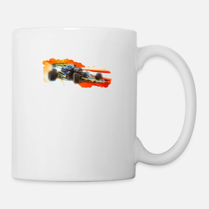 Rennwagen - Tasse - Weiß