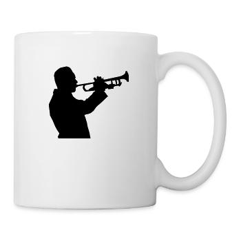 Trompette Trompette Orchestre instrument à vent - Mug blanc - blanc - Droite