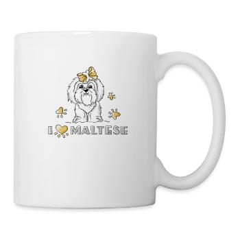 Fille maltais - Mug blanc - blanc - Droite