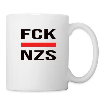 FCK NZS - Antifa Against Right #noNazis - Mug - white - Right