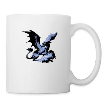 dragon black,painting,graffiti, colorful,illustration - Mug - white - Right