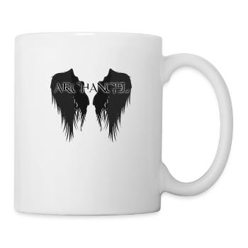 Erzengel schwarz Flügel - Tasse - Weiß - Rechts