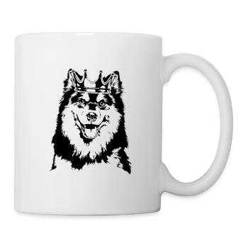FINNISCHER LAPPHUND Krone Hunde Hund Wilsigns - Tasse - Weiß - Rechts