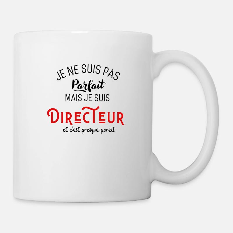 Pas parfait mais directeur - Mug blanc - blanc