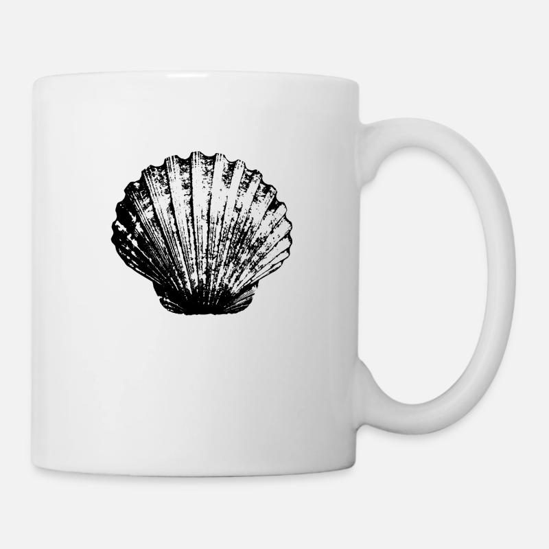 Jakobsmuschel - Tasse - Weiß