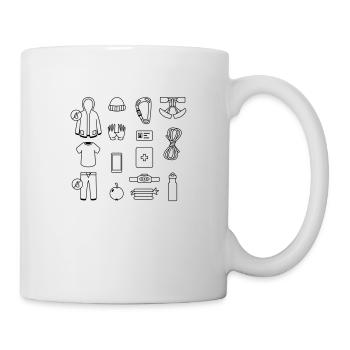 Mountain Check - Tasse - Weiß - Rechts
