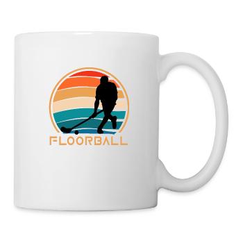 floorball bandy floorballspieler unihockey - Tasse - Weiß - Rechts