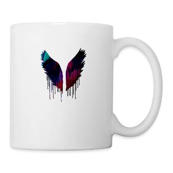 engelsflügel,flügel,angelwings,bunt,graffiti - Tasse - Weiß - Rechts