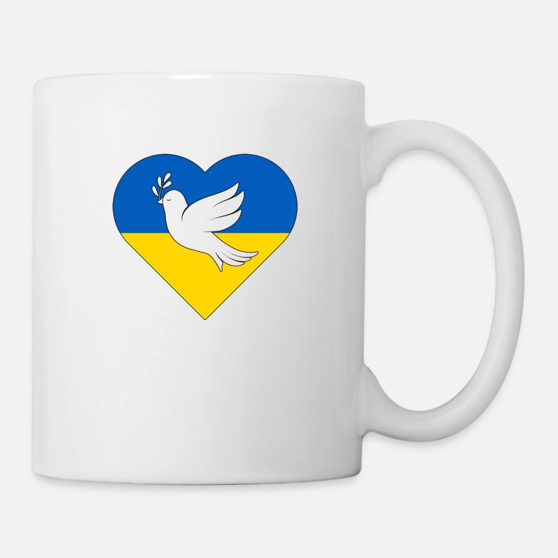 peace for ukraine - Mug - white