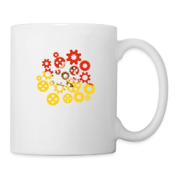 Drapeau de la Sicile Italie Palerme Trinacria Italia - Mug blanc - blanc - Droite