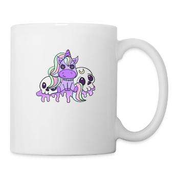 Pastell Goth gruseliges Hexen-Einhorn jetzt Gothic-Blase - Tasse - Weiß - Rechts