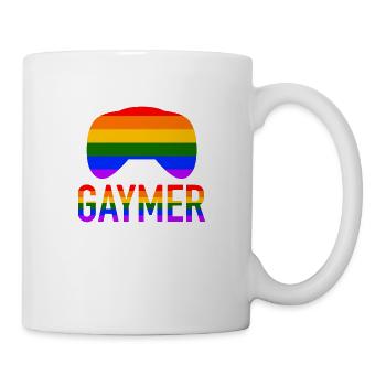 Rainbow Controller Mois de la Gay Pride LGBT Gamer - Mug blanc - blanc - Droite