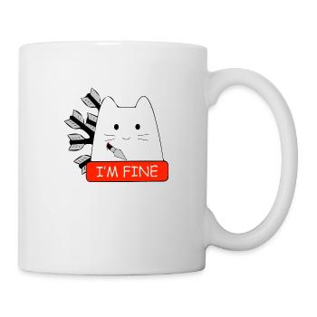 Ich bin gut Katze lustig - Tasse - Weiß - Rechts