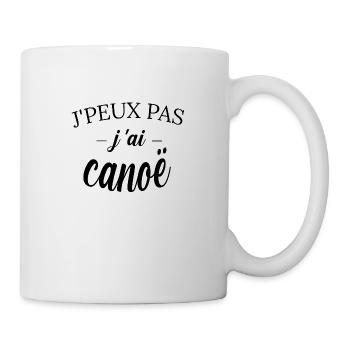 j peux pas j ai canoe tee shirt humour canoé - Mug blanc - blanc - Droite