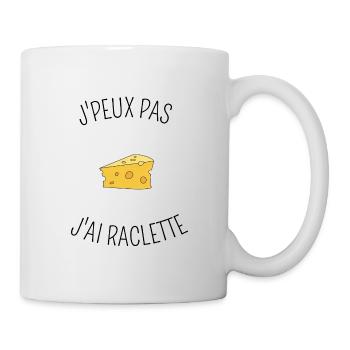 je peux pas jai raclette - Mug blanc - blanc - Droite