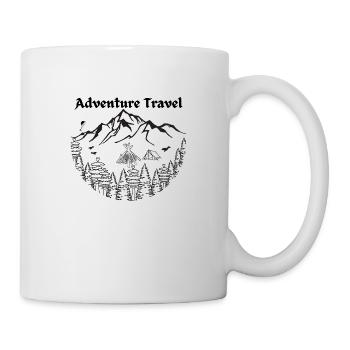 Voyage d’aventure - Mug blanc - blanc - Droite