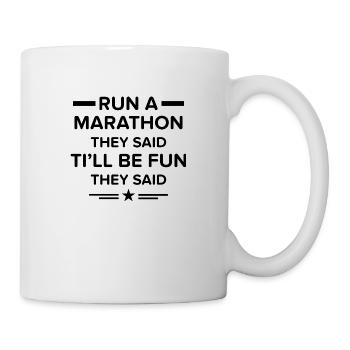 Triathlon Swim Bike Run Marathon - Tasse - Weiß - Rechts