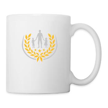 Stars Papa Kids Laurel Wreath - Mug - white - Right