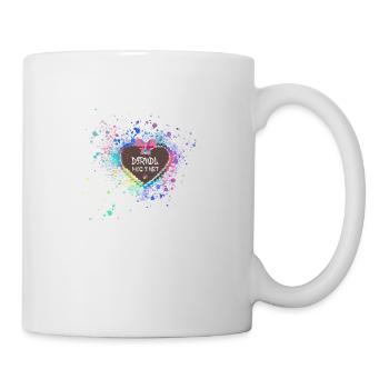 dirndl mog i net, bavaria,folk festival,graffiti,colorful - Mug - white - Right