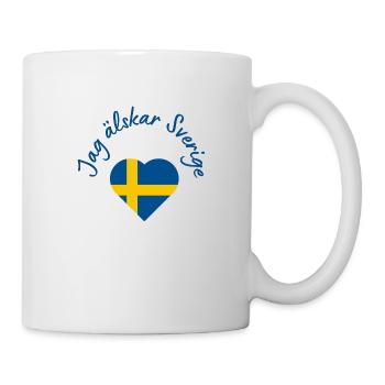 Jag älskar Sverige - Tasse - Weiß - Rechts