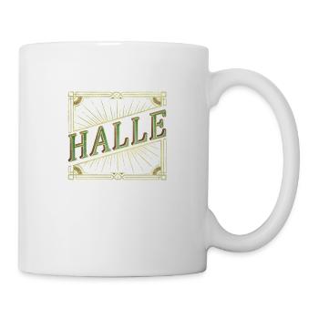 Hall Germany City Font Vintage Retro - Mug - white - Right