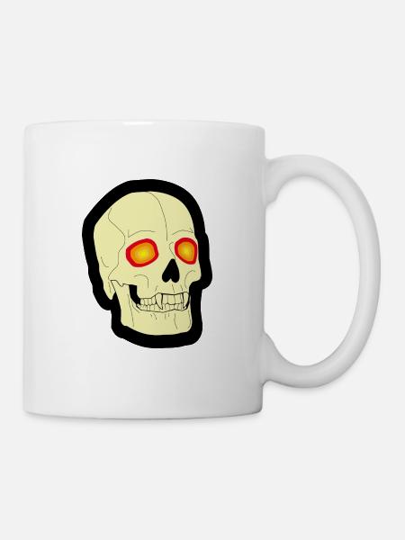 Psychedelic skull - Mug - white