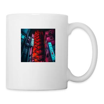 City by night - Mug - white - Right