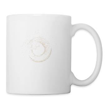 Conception de points abstraits - Mug blanc - blanc - Droite