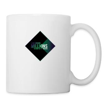 I Am Down Millions - Tile Shapes BlackPurple Green - Mug - white - Right