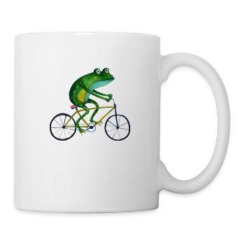 Frog On Bicycle - Mug - white - Right