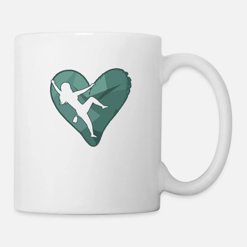 bloc bloc-fille salle d’escalade bloc bloc - Mug blanc - blanc