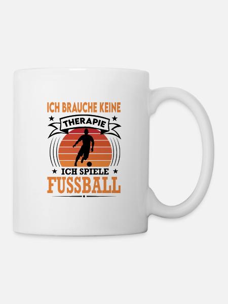 Fussball Fußball Spieler Verein Sport Vintage - Tasse - Weiß