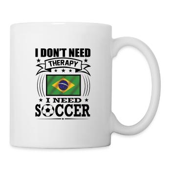 Brazil Soccer Football 2022 WM - Mug blanc - blanc - Droite