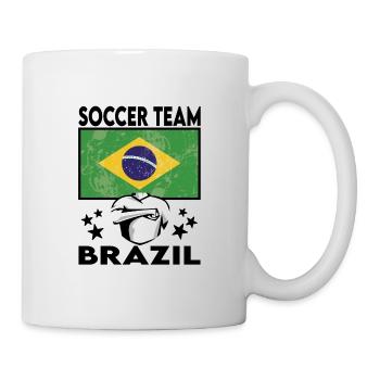 Brazil Soccer Football 2022 WM - Mug blanc - blanc - Droite