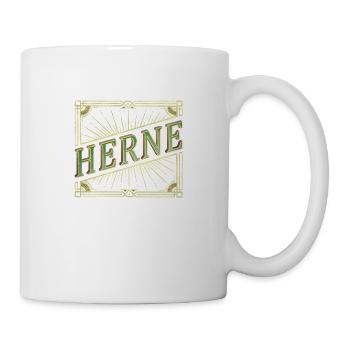 Herne Germany City Font Vintage Retro - Mug - white - Right