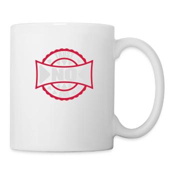 trust no one Zitat - Tasse - Weiß - Rechts