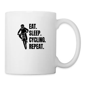 mountain bike bicycle cycling bicycle tour cycling - Mug - white - Right
