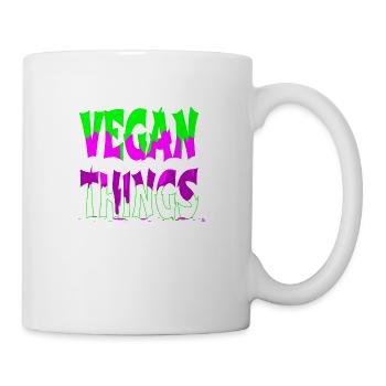 pro vegan happy humour cool blagues génial geek - Mug blanc - blanc - Droite