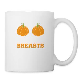 stop staring at my breasts - Funny Turkey - Mug blanc - blanc - Droite