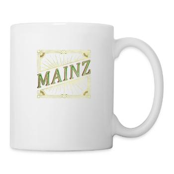 Mainz Deutschland Stadt Schrift Vintage Retro - Tasse - Weiß - Rechts