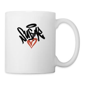 Zuckerherz Graffiti - Tasse - Weiß - Rechts