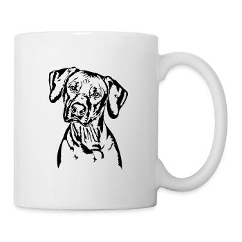 RHODESIAN RIDGEBACK Portrait de chien Wilsigns - Mug blanc - blanc - Droite
