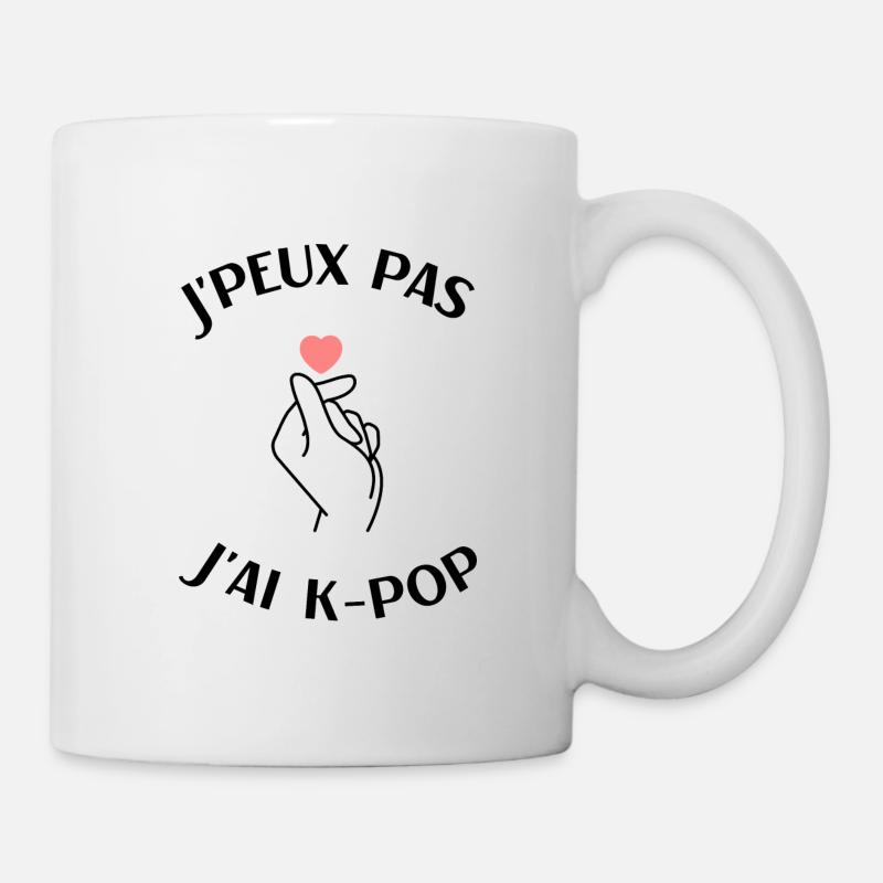 J'peux pas j'ai k-pop cadeau humour kpop - Mug blanc - blanc