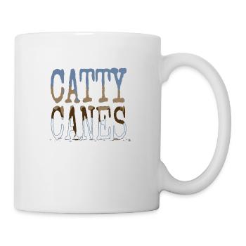 under the tree cat flag tshirts fun cat humor cool - Mug - white - Right
