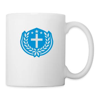 Étoiles Jésus-Christ Couronne de laurier - Mug blanc - blanc - Droite