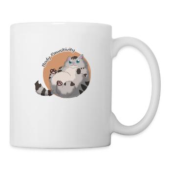 Body Pawsitivity Cat orange - Mug - white - Right